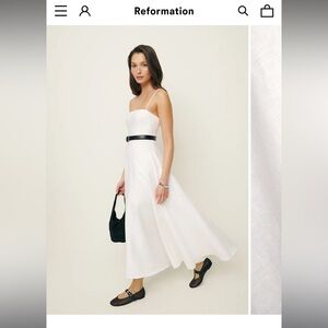 Reformation Monette Linen Dress